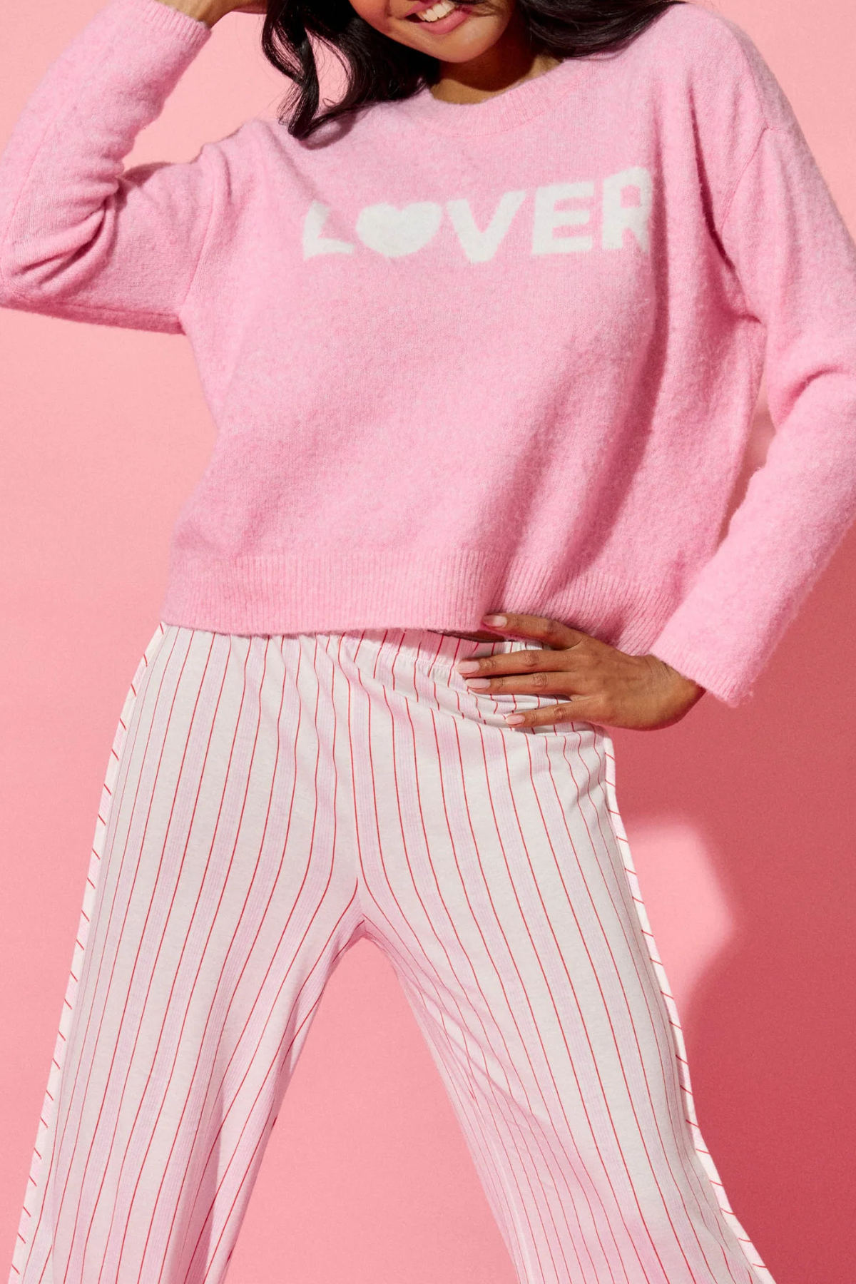 P.J. Salvage Feeling Loved "Lover" Snuggle Sweater