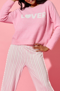 P.J. Salvage Feeling Loved "Lover" Snuggle Sweater