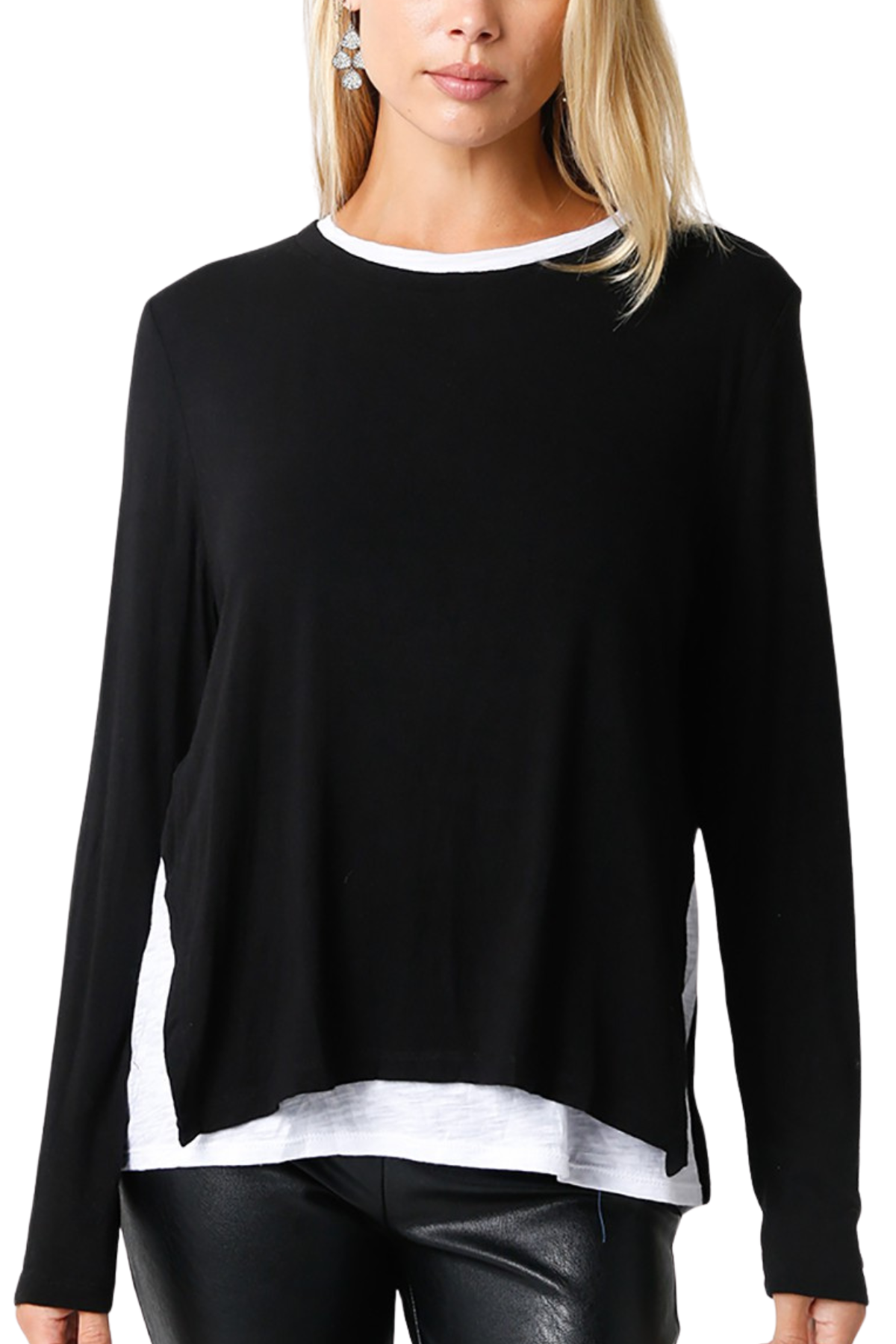 Lined Long Sleeve Top