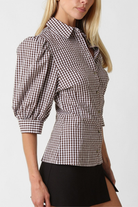 Anni Gingham Blouse