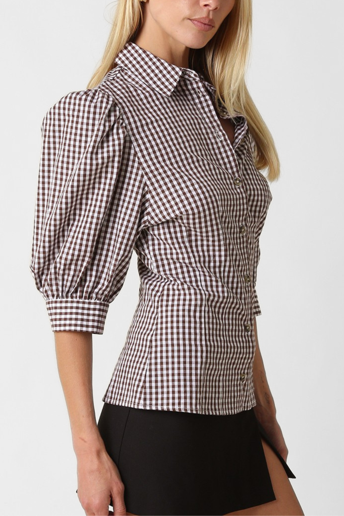 Anni Gingham Blouse