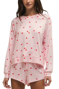 Z Supply Mira Heart Long Sleeve Top
