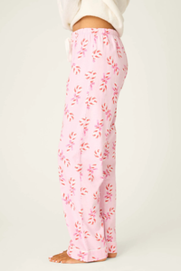 P.J. Salvage Sweeter Than Sugar Candy Cane Print Flannel Pants