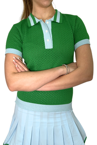 The Bubble Rally Polo Sweater