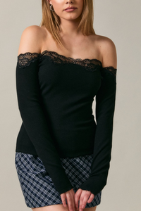 Long Sleeve Off The Shoulder Top