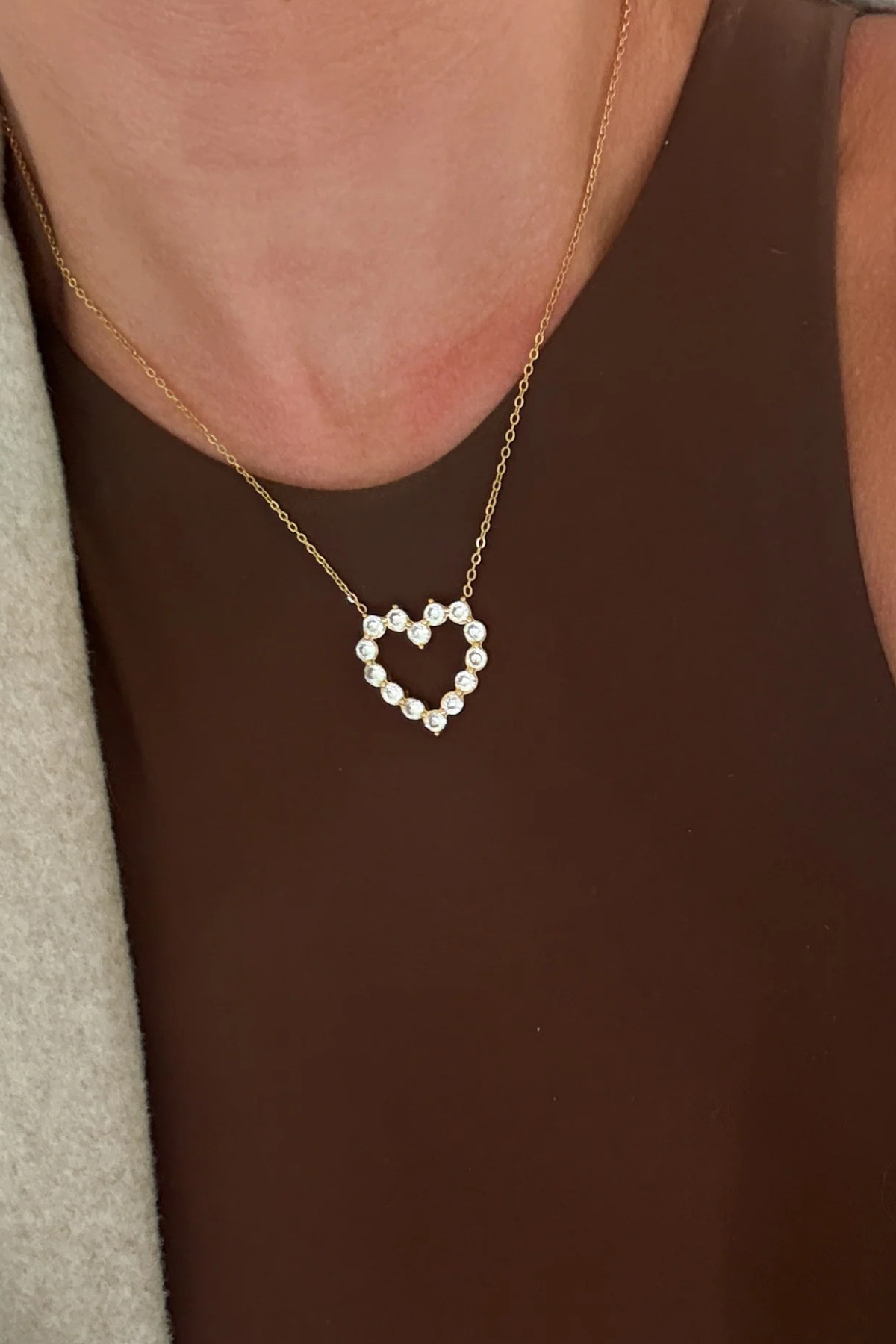 CZ Heart Necklace