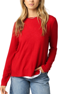 Lined Long Sleeve Top