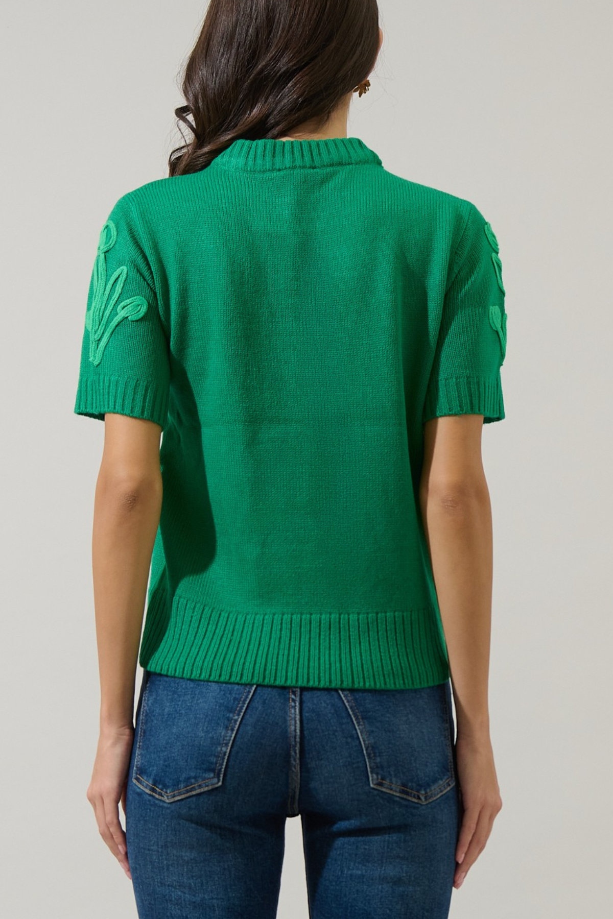 Winsley Floral Embroidered Sweater Top