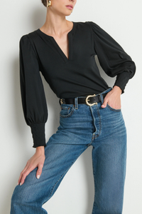 Nation Ltd Flora Peasant Tee