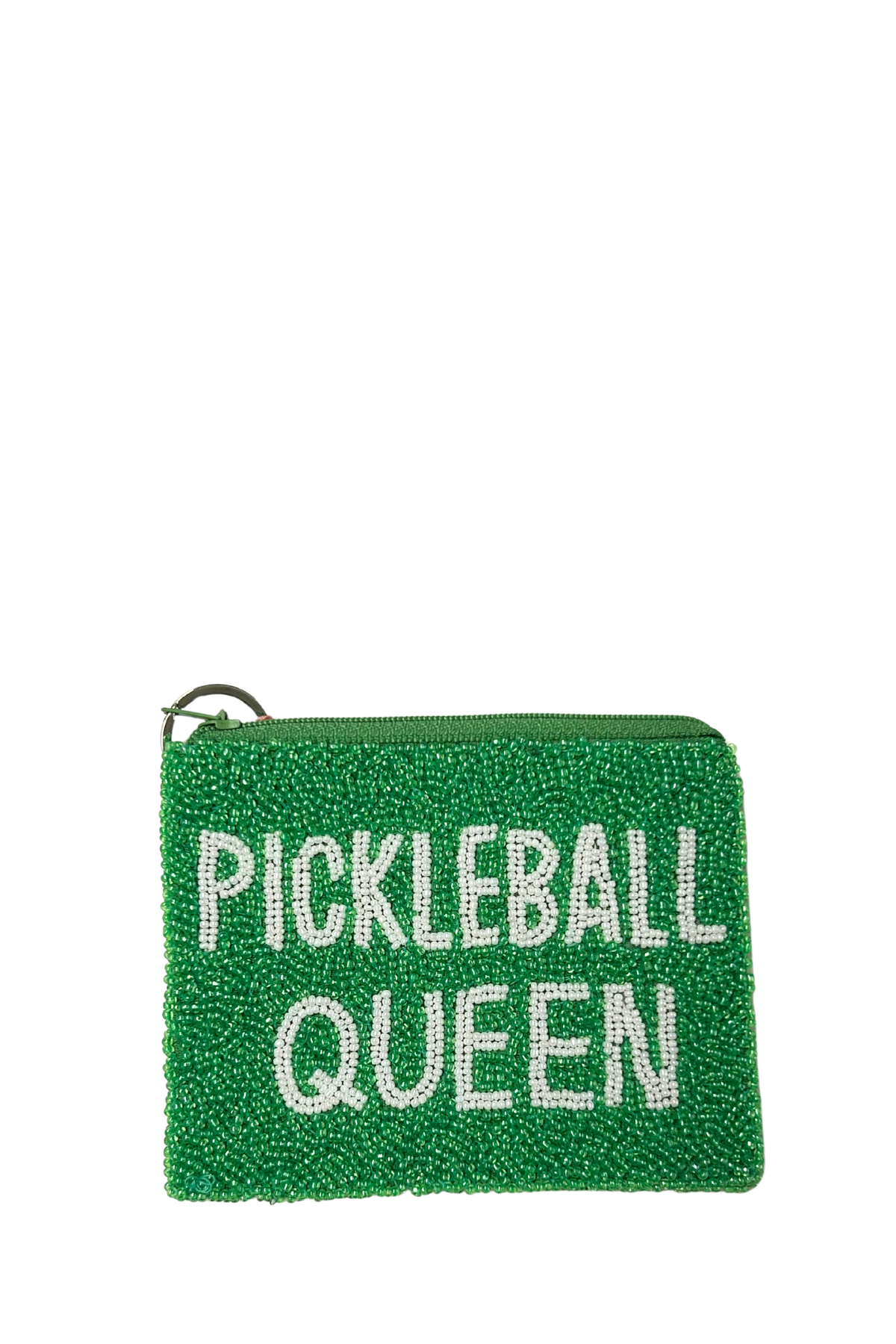 Pickleball Queen Beaded Coin Purse