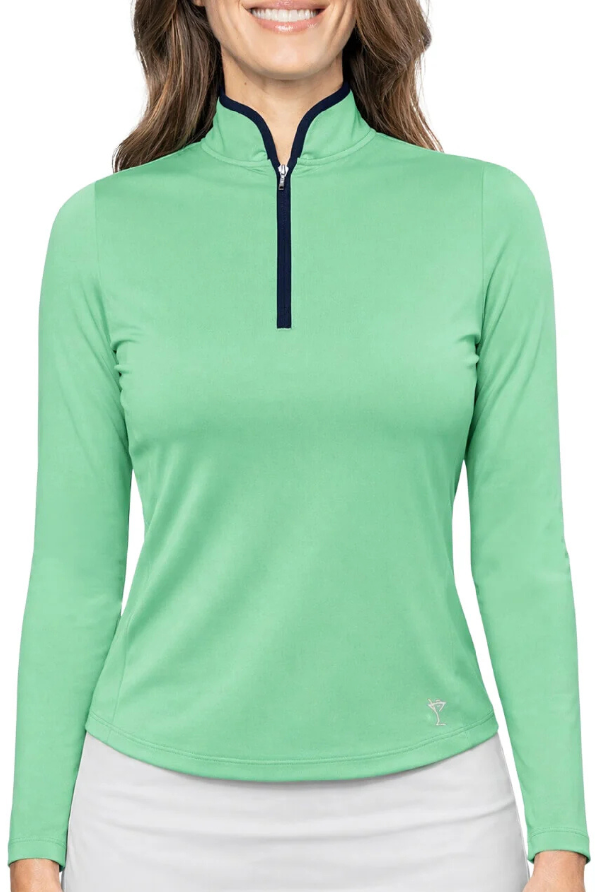 Golftini Long Sleeve Cool Girl Mock Polo
