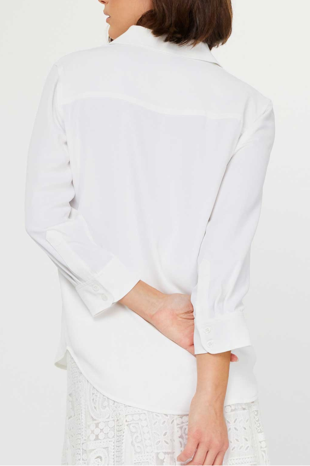 3/4 Sleeve Button Down Short