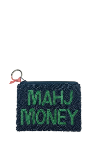 Mahj Money Beaded Coin Purse