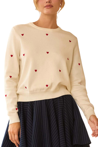SRB Heart Embroidered Sweater