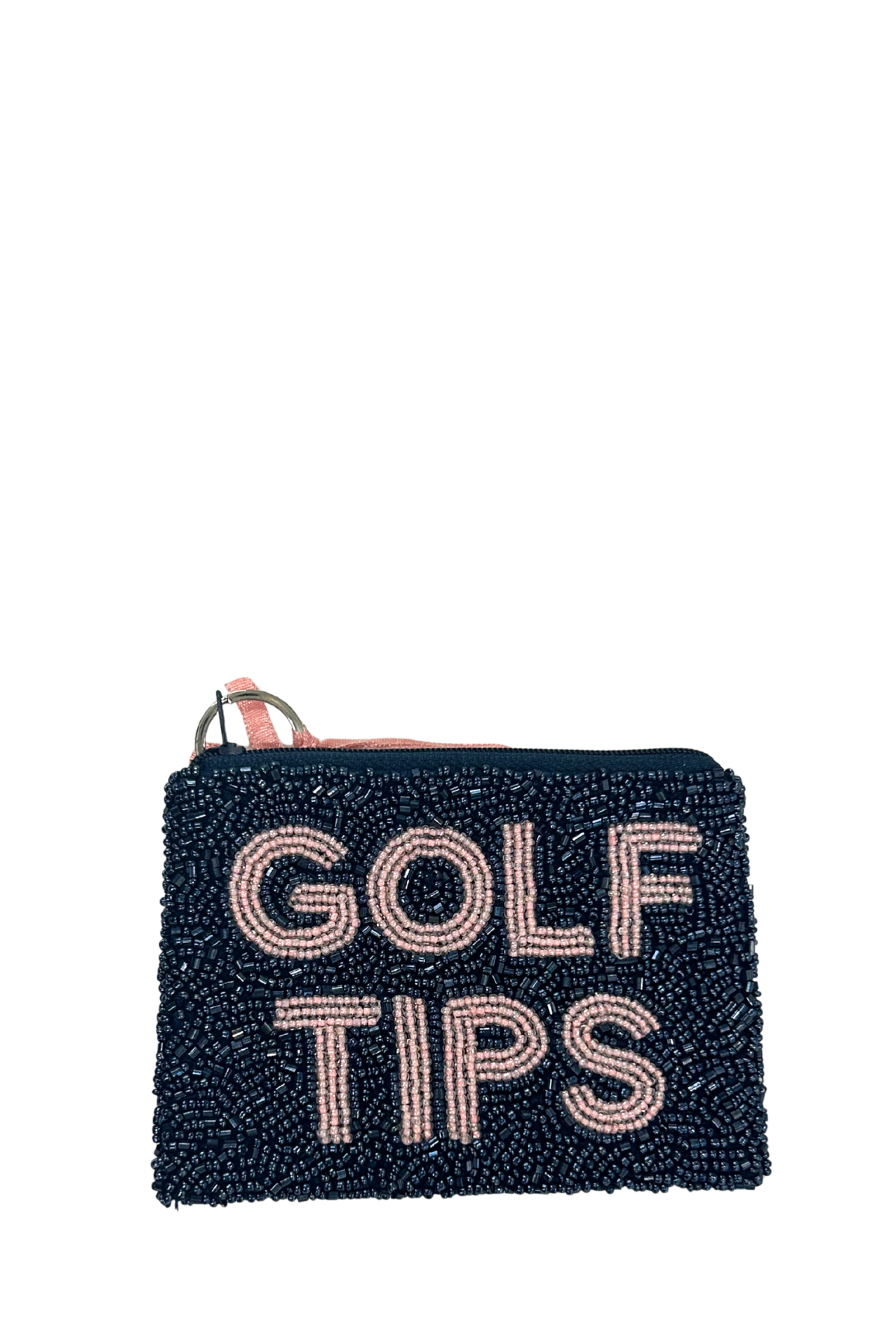 Golf Tips Beaded Coin Purse