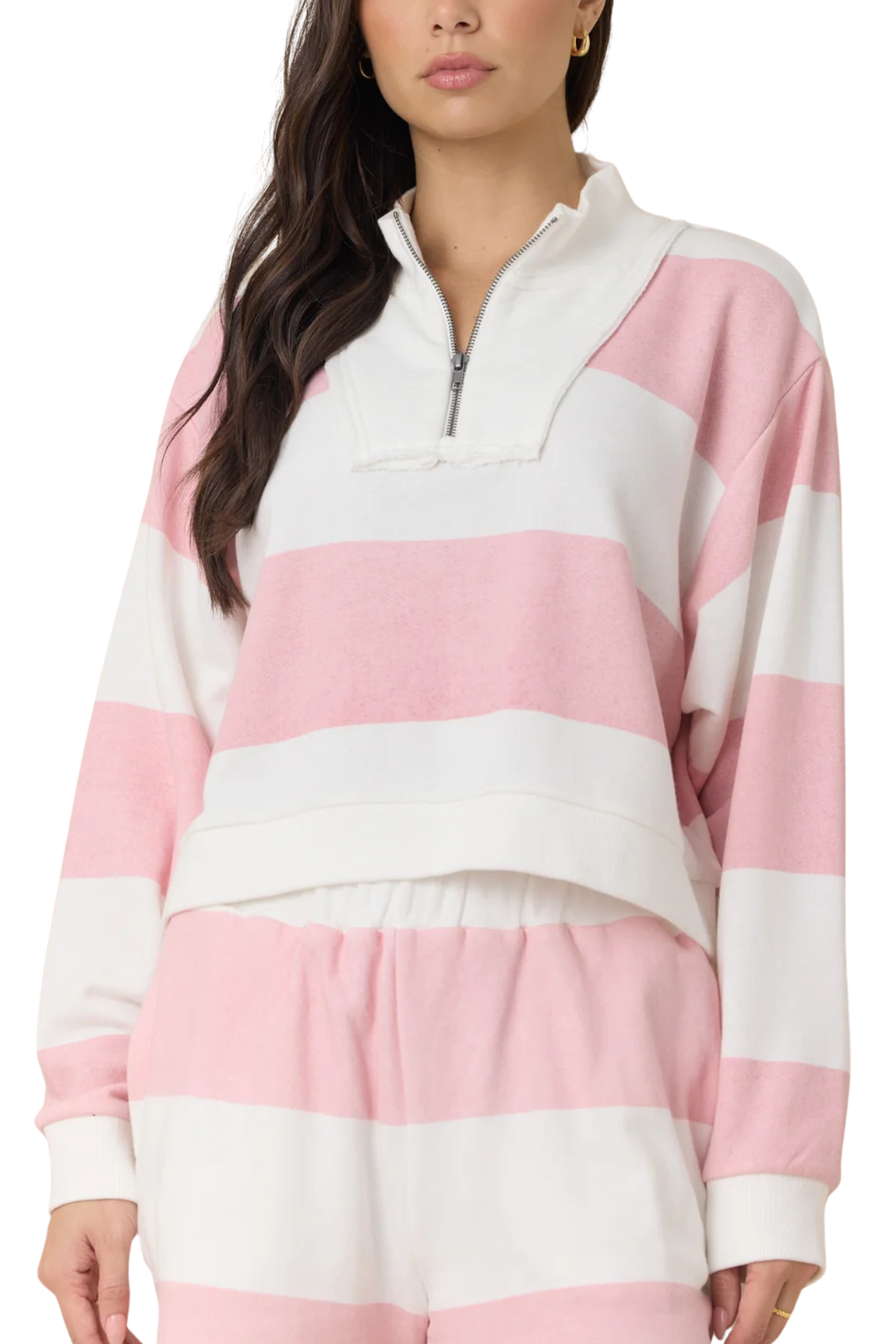 French Terry Half Zip Sweatshirt