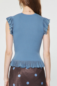 Flutter Sleeve Sweater Top