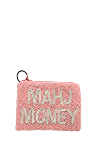 Mahj Money Beaded Coin Purse