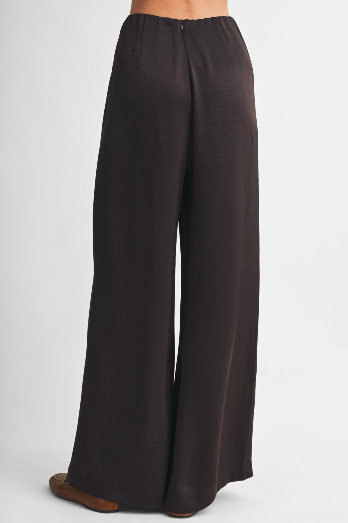 Wide Leg Pull-On Pants