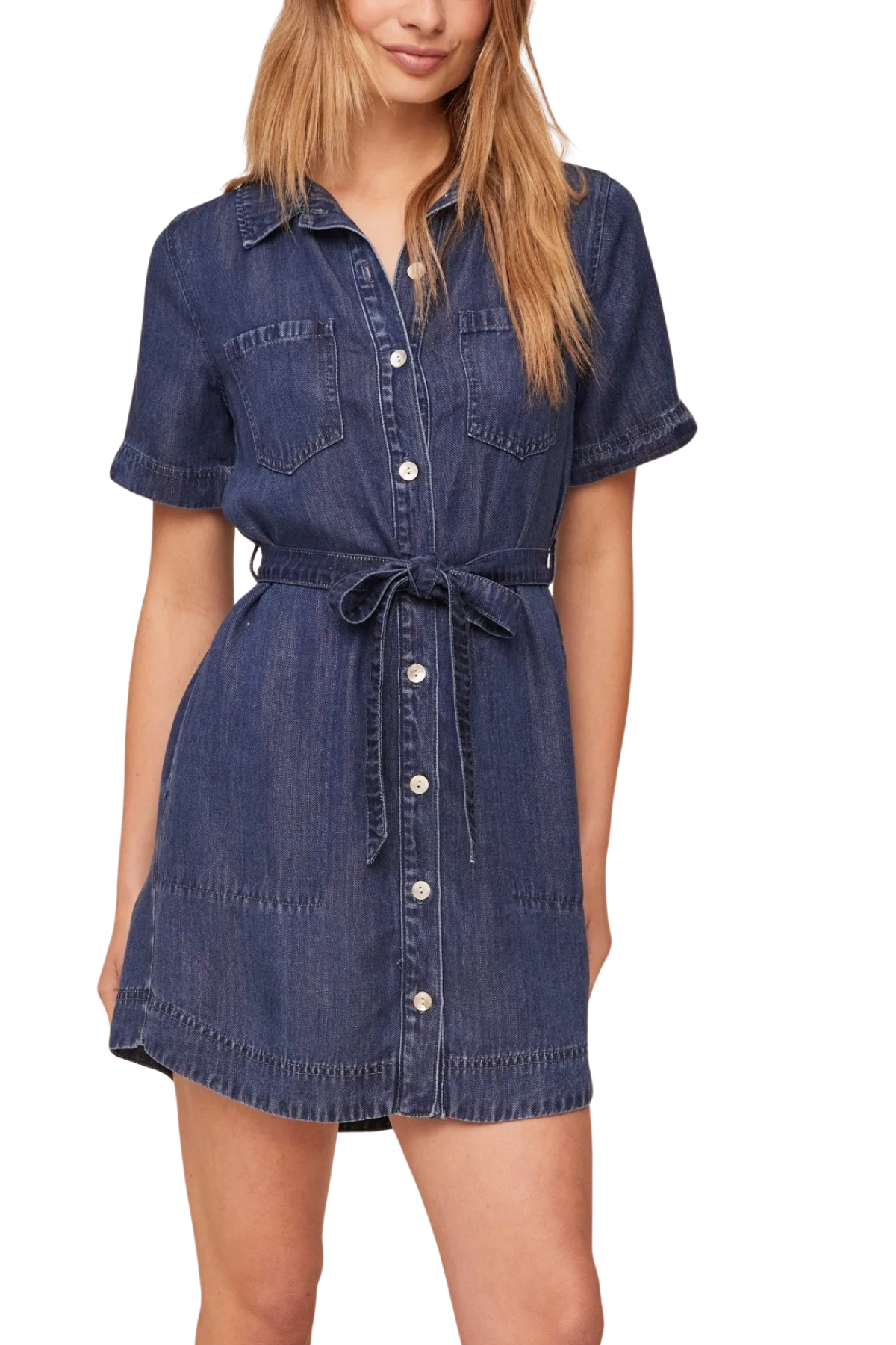Bella Dahl Short Sleeve Utility Shirt Dress