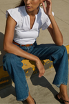 Christa Ruffle Top