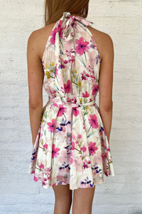 Band Belted Mini Dress