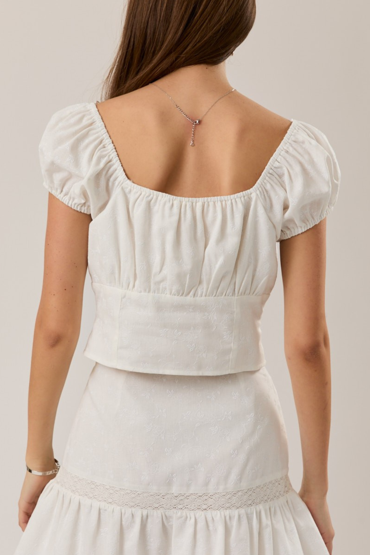 Mia Lace Trim Bottom Top