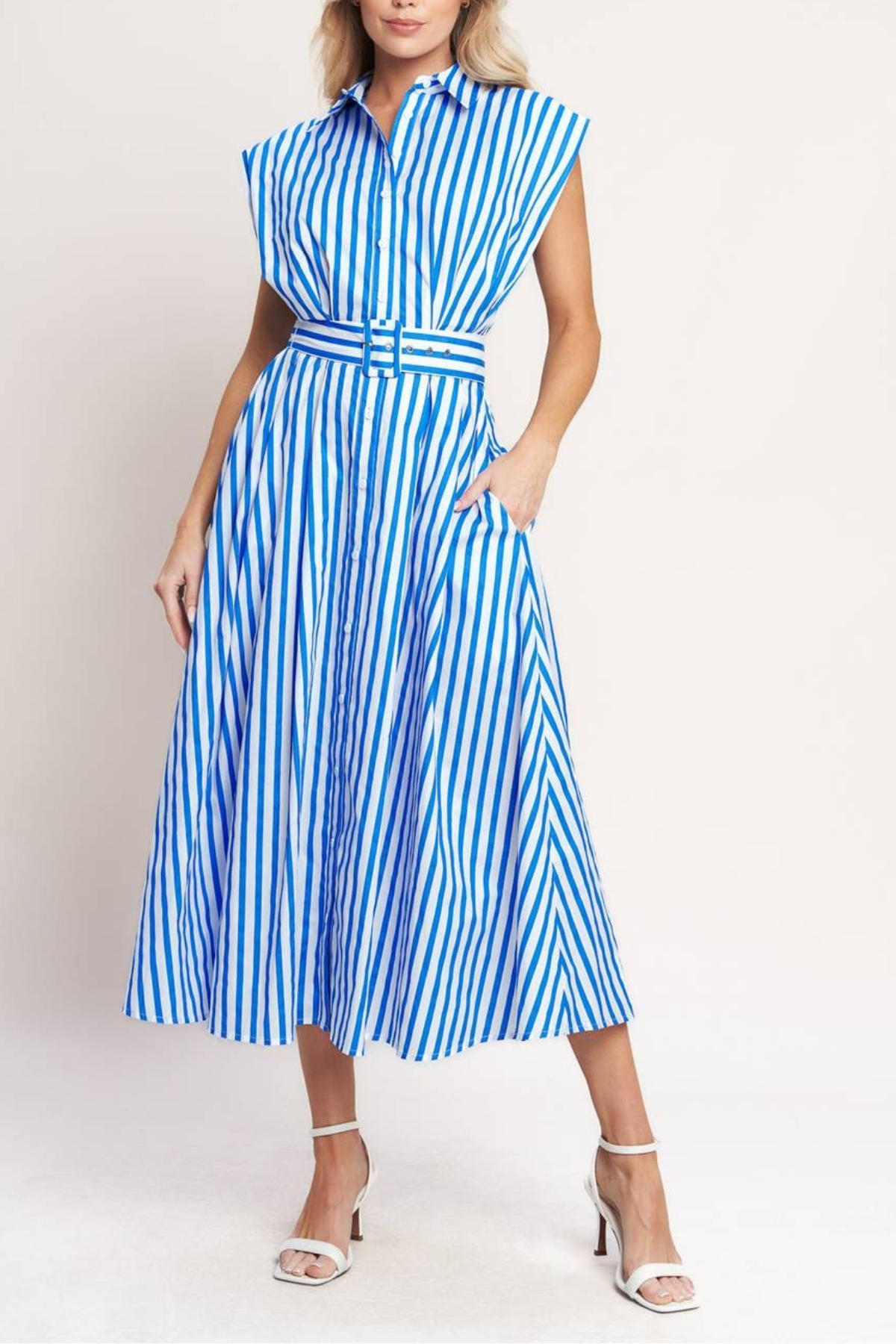 Striped Midi Dress