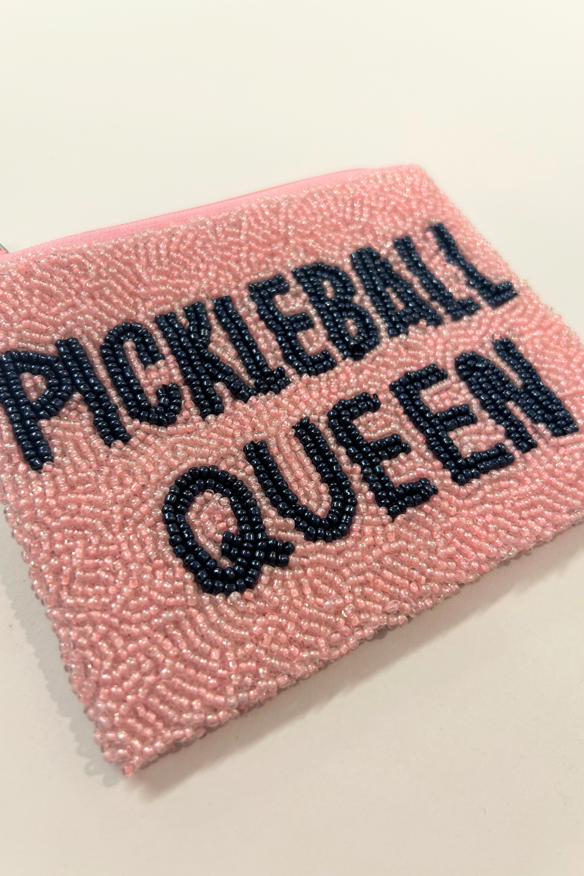 Pickleball Queen Beaded Coin Purse