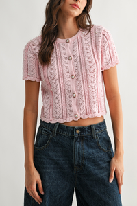 Knit Cardigan Top