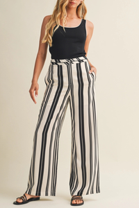Striped Wide Leg Pants