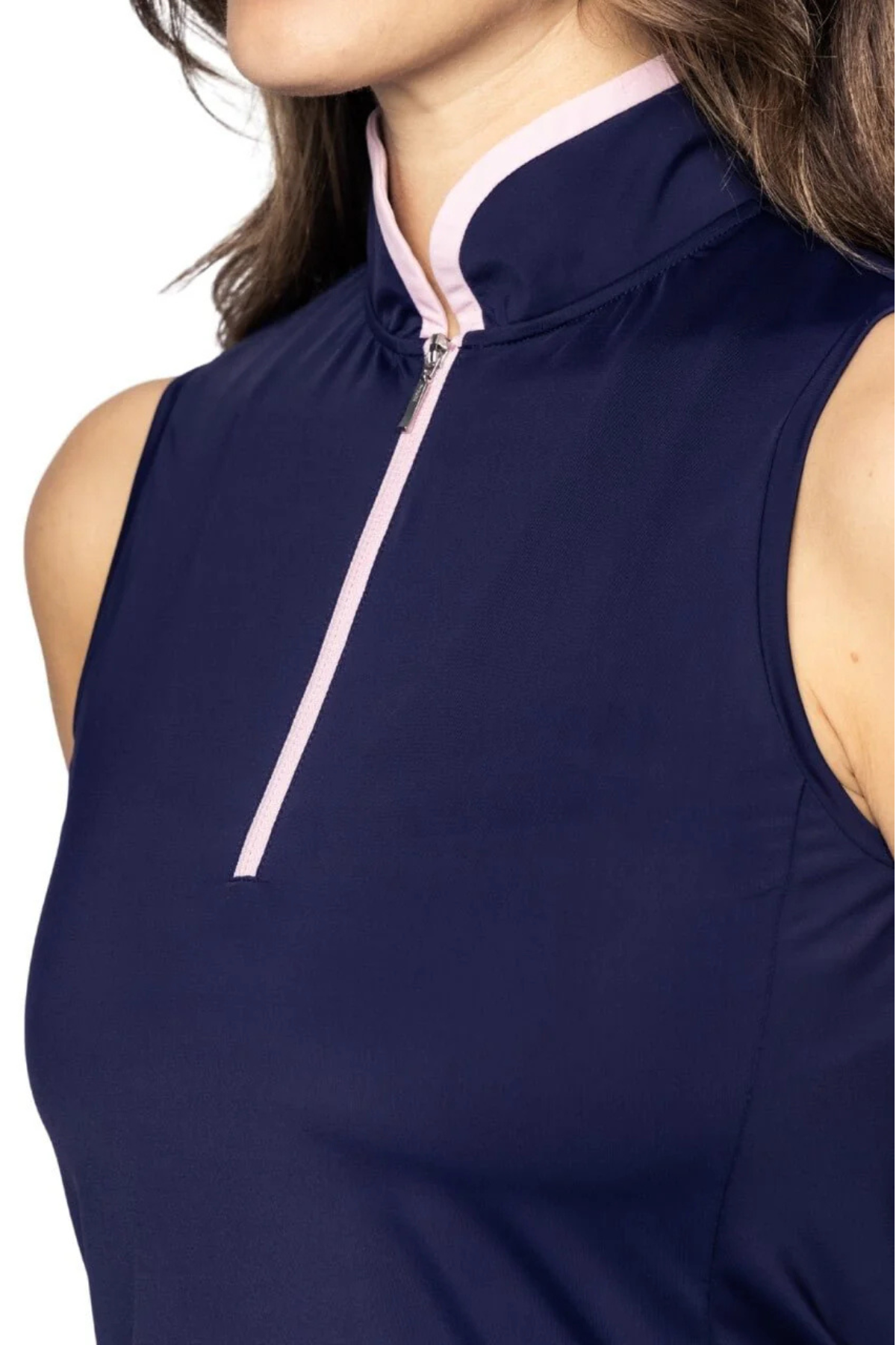 Golftini Sleeveless Cool Girl Mock Polo