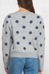 Polka Dot Knit Sweater