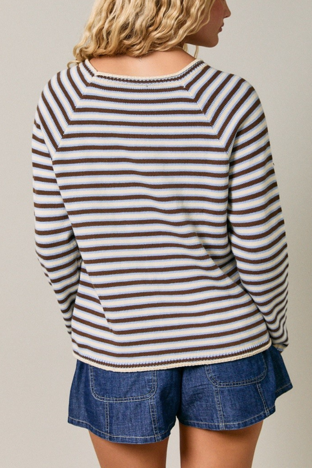 Striped Long Sleeve Sweater