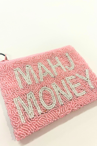 Mahj Money Beaded Coin Purse