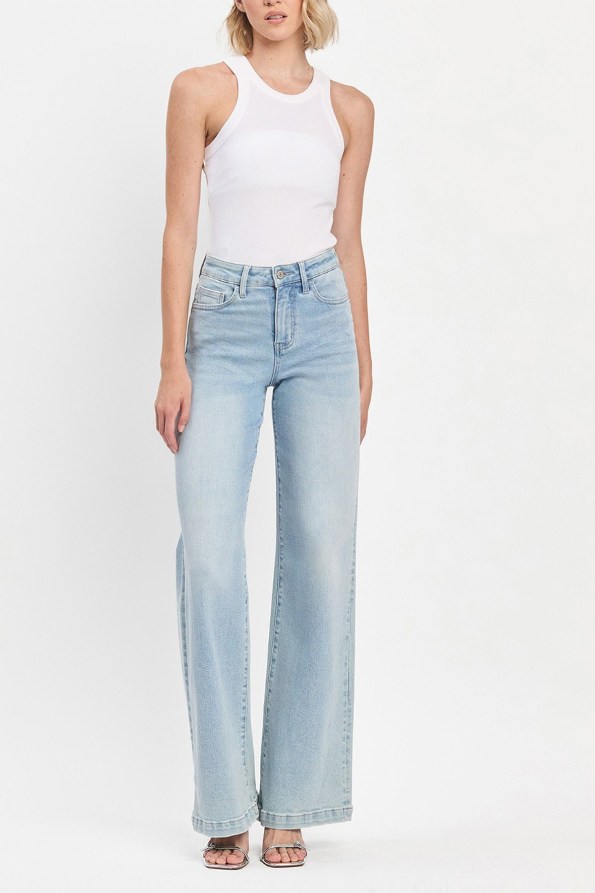 Vervet High Rise Wide Leg Jeans