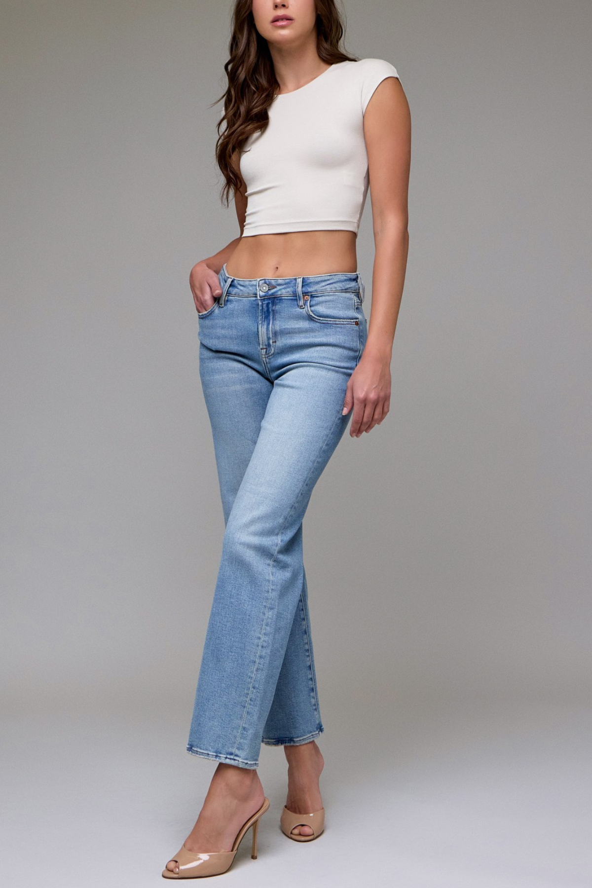 Hidden Ella Mid Rise Classic Straight