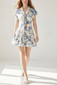 Palm Tree Mini Dress