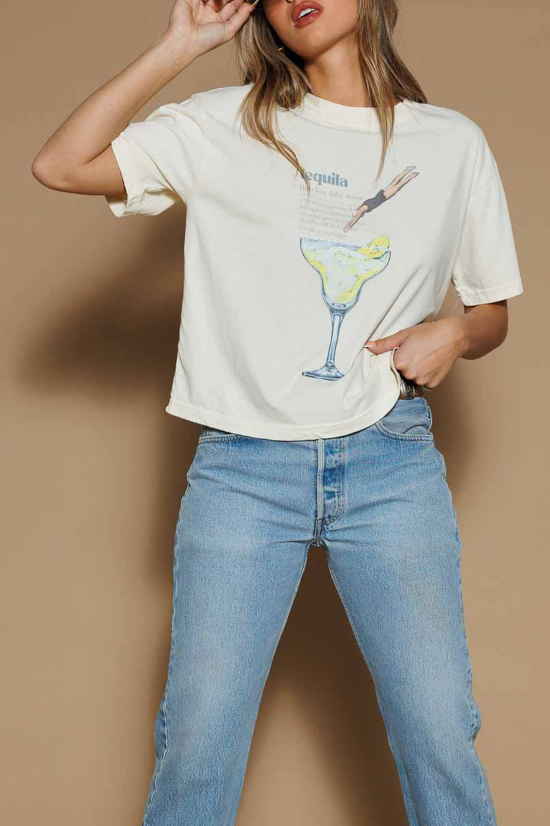 Tequila Dive Wide Crop Tee