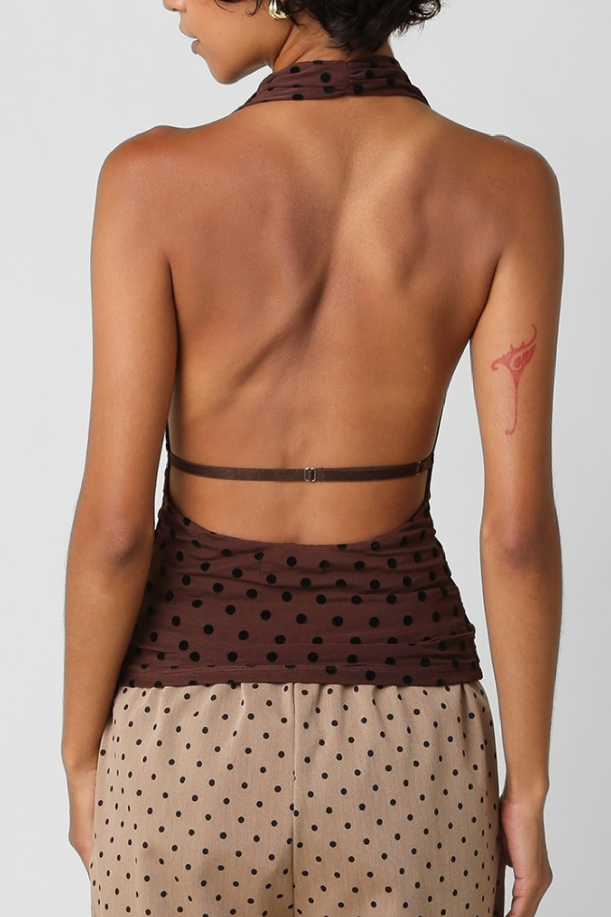 Karrie Polka Dot Halter Top