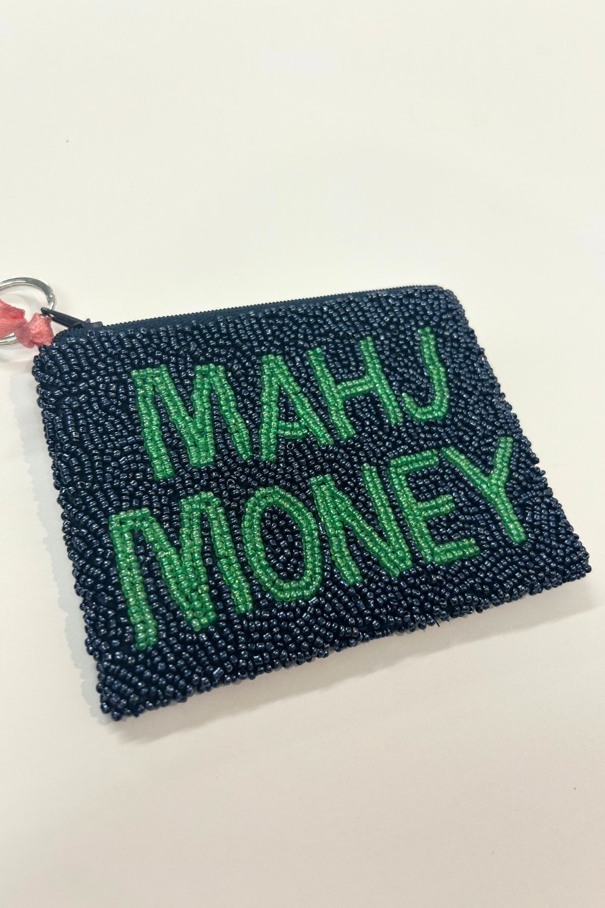 Mahj Money Beaded Coin Purse