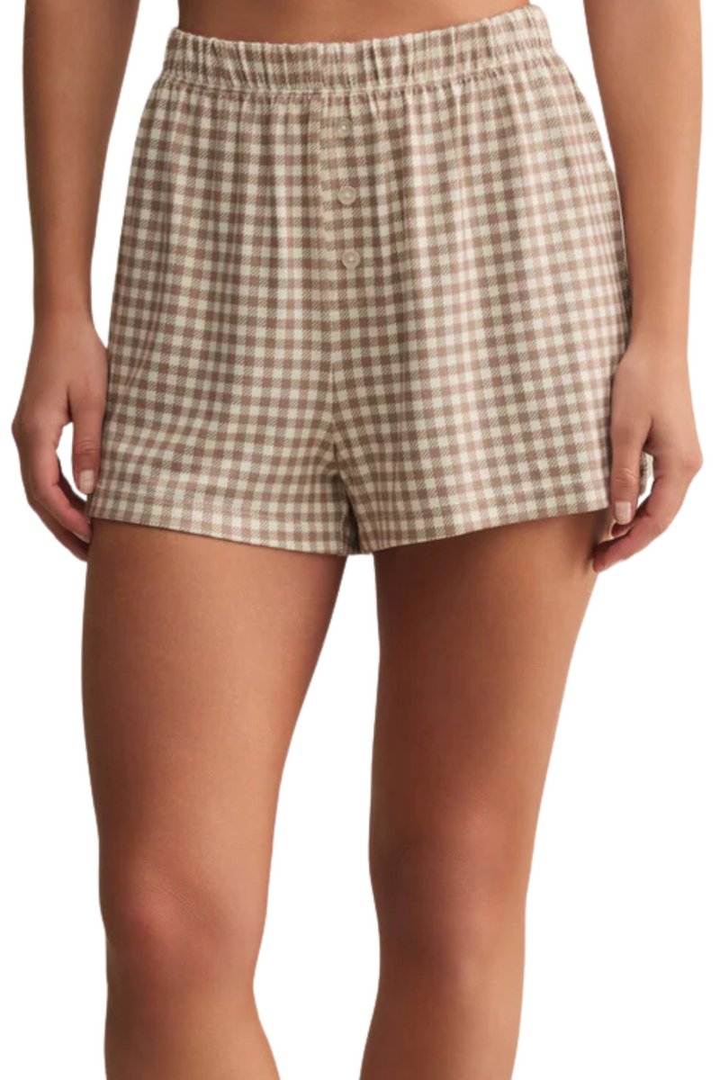 Maddie Gingham Short