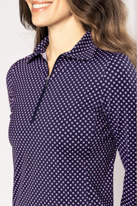 Golftini Long Sleeve Cool Girl Mock Polo