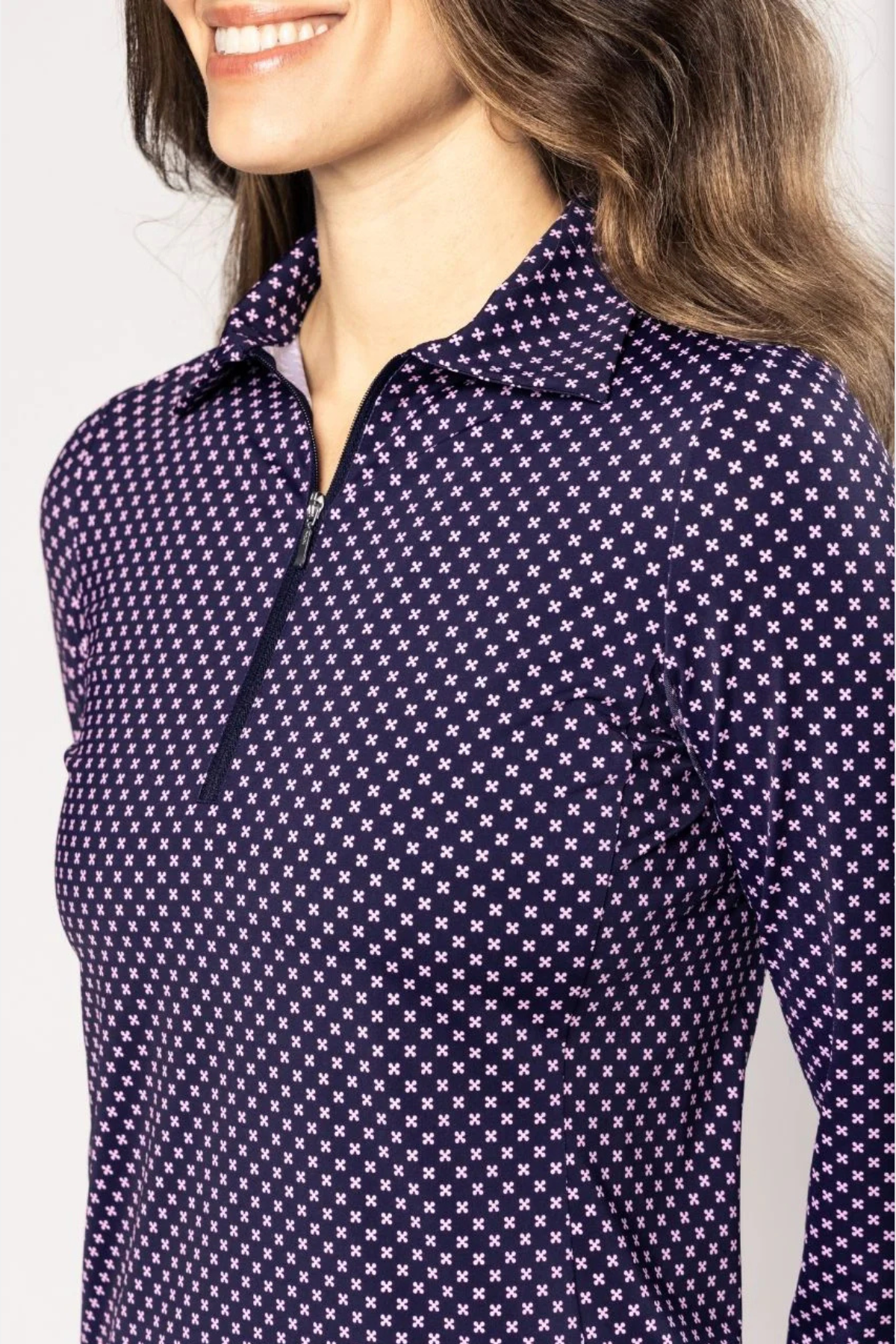 Golftini Long Sleeve Cool Girl Mock Polo