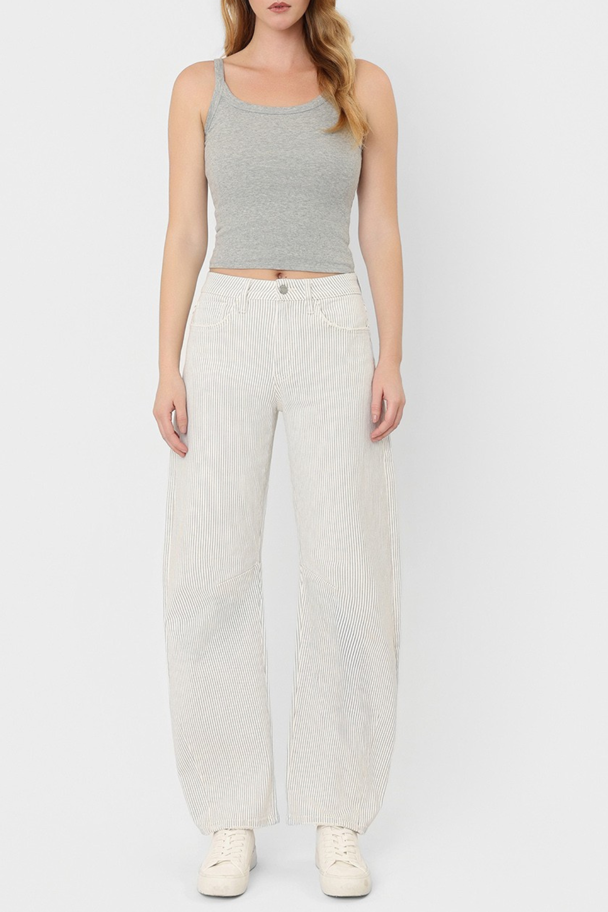 Vervet High Rise Crop Barrel Jeans