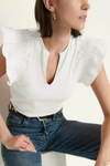 Christa Ruffle Top