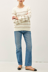 Lexi Drop Shoulder Striped Sweater