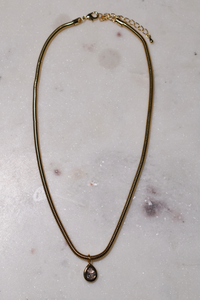 Teardrop CZ Pendant Necklace