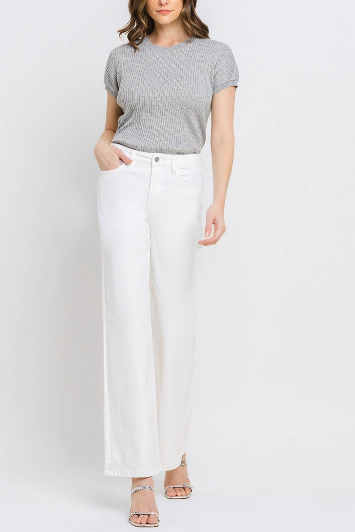 Vervet High Rise Wide Leg Jeans