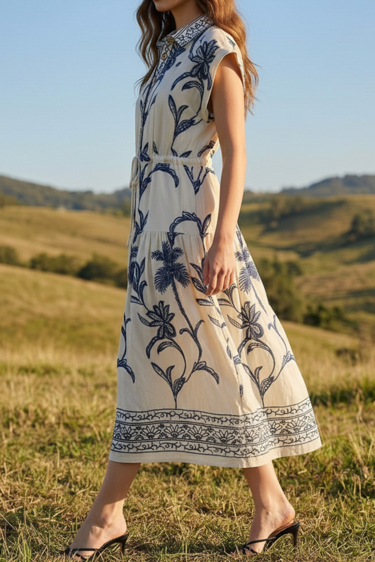 Button Down Midi Dress